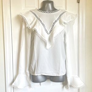 NWT Endless Rose Victorian Lace Detail Blouse